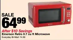 Bi-Mart Emerson Retro Microwave offer