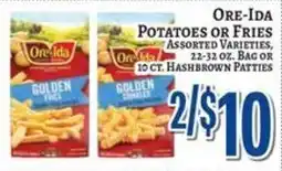 Trade Fair Supermarket Ore-ida potatoes or fries offer