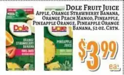 Trade Fair Supermarket Dole fruit juice offer