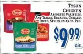 Tyson chicken assorted varieties