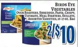 Trade Fair Supermarket Birds Eye vegetables offer