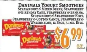 Danimals yogurt smoothies