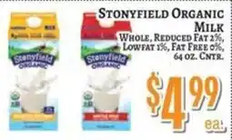 Trade Fair Supermarket Stonyfield Organic Milk offer