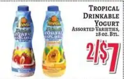 Trade Fair Supermarket Cowfax Tropical Drinkable Yogurt offer