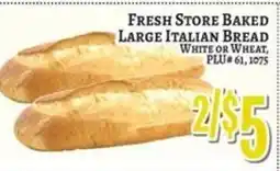 Trade Fair Supermarket Fresh Store Baked Large Italian Bread offer