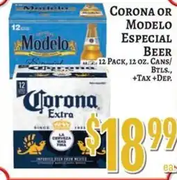 Trade Fair Supermarket Corona or Modelo Especial Beer offer