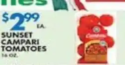 Associated Sunset campari tomatoes offer