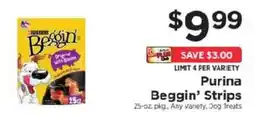 ShopRite Purina Beggin' Strips offer