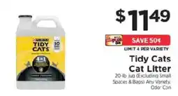 ShopRite Tidy Cats Cat Litter offer