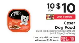ShopRite Cesar Dog Food offer