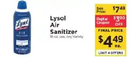 ShopRite Lysol air sanitizer offer