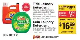 ShopRite Tide Laundry Detergent offer