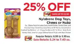 ShopRite Nylabone dog toys, chews or nubz offer