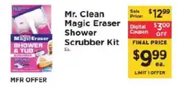 ShopRite Mr Clean Magic Eraser Shower Scrubber Kit offer