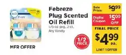 ShopRite Febreze Plug Scented Oil Refill offer