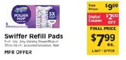 ShopRite Swiffer Refill Pads offer
