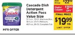 ShopRite Cascade platinum plus offer