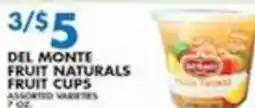 Associated Del monte fruit naturals fruit cups offer