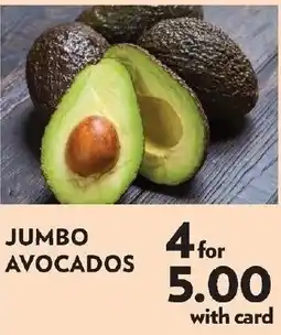 Reasors Jumbo Avocados offer