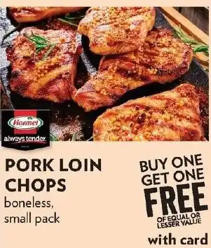 Hormel pork loin chops