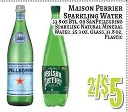Trade Fair Supermarket Maison Perrier sparkling water offer