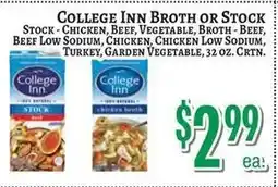 Trade Fair Supermarket College Inn Broth or Stock offer