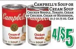 Trade Fair Supermarket Campbell's Soup or Cream Soup offer