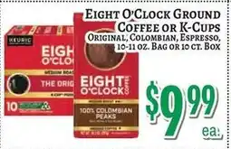Trade Fair Supermarket Eight o'clock ground coffee or k-cups offer