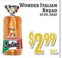 Trade Fair Supermarket Wonder Italian Bread offer