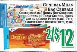 Trade Fair Supermarket General Mills bag cereals offer
