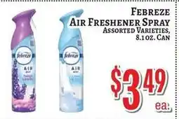 Trade Fair Supermarket Febreze air freshener spray offer