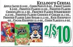 Trade Fair Supermarket Kellogg's cereal offer