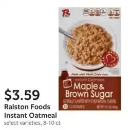 Fareway Ralston Foods Instant Oatmeal offer