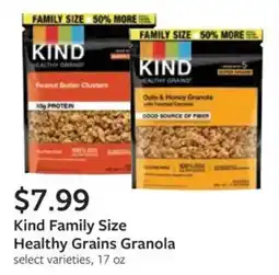 Fareway Kind family size healthy grains granola offer