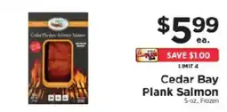 ShopRite Cedar Bay Plank Salmon offer