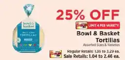 ShopRite Bowl & Basket Tortillas offer