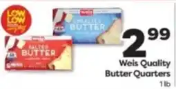 Weis Markets Weis Quality Butter Quarters offer