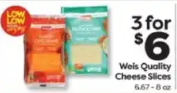 Weis Markets Weis Quality Cheese Slices offer
