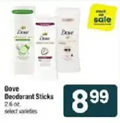 Shaw's Dove Deodorant Sticks offer