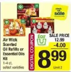 Shaw's Air Wick Scented Oil Refills or Essential Oils Kit offer