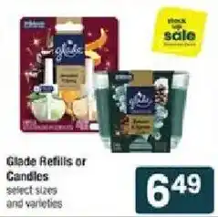 Shaw's Glade Refills or Candles offer