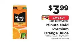 ShopRite Minute Maid Premium Orange Juice offer