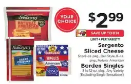 ShopRite Sargento Sliced Cheese offer