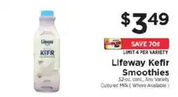ShopRite Lifeway Kefir Smoothies offer