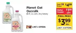 ShopRite Planet Oat Oatmilk offer