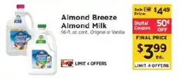 ShopRite Almond Breeze Almond Milk offer