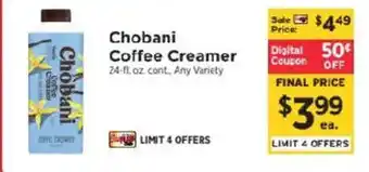 Chobani Coffee Creamer
