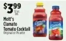 Pioneer Supermarkets Mott's Clamato Tomato Cocktail offer