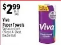 Pioneer Supermarkets Viva paper towels offer