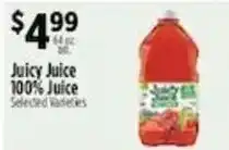 Pioneer Supermarkets Juicy Juice 100% Juice offer